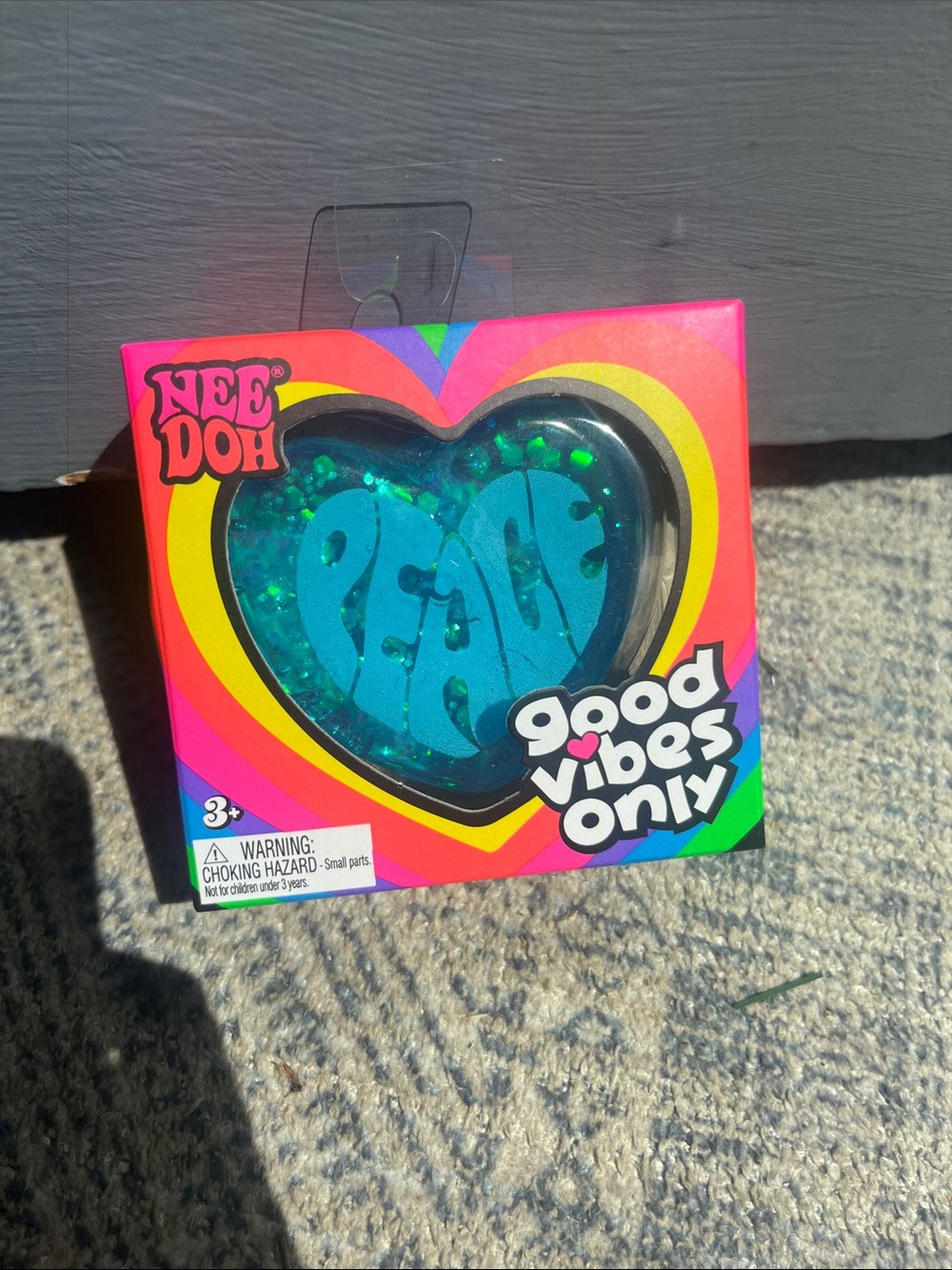 Needoh Blue Heart Stress Ball - “Peace”